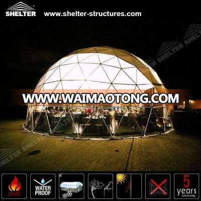 Fashional Design Giant White 3v Dome For Commercial Usage