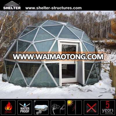 Fast and Easy to Install Special Glass Geodesic Dome For Sale For Exhibition