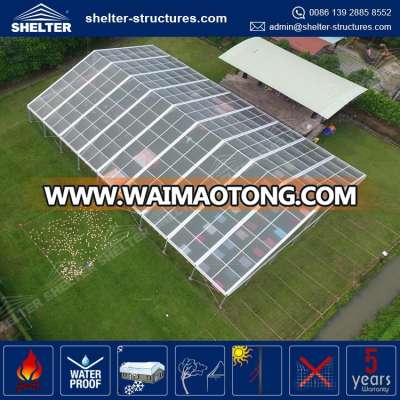 1000 Seater Large clear wedding marquee tent cheap with transparent roof